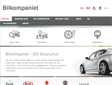 Tablet Screenshot of bilkompaniet.com
